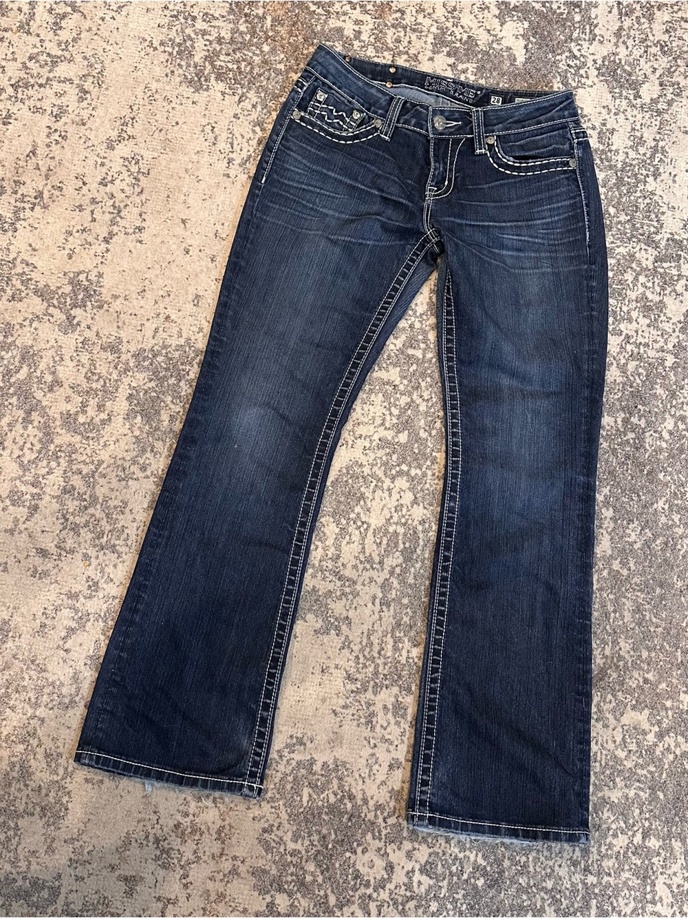 GUC Miss Me Easy Boot Jeans—Sz 28x31
